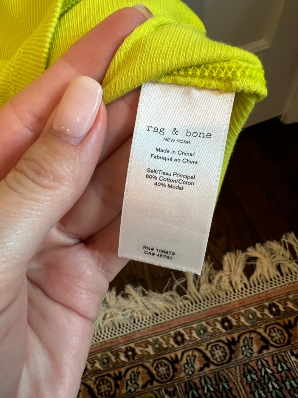 Rag & Bone Ribbed Tee - Picture 8 of 8